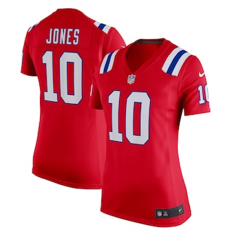 womens nike mac jones red new england patriots game alternat